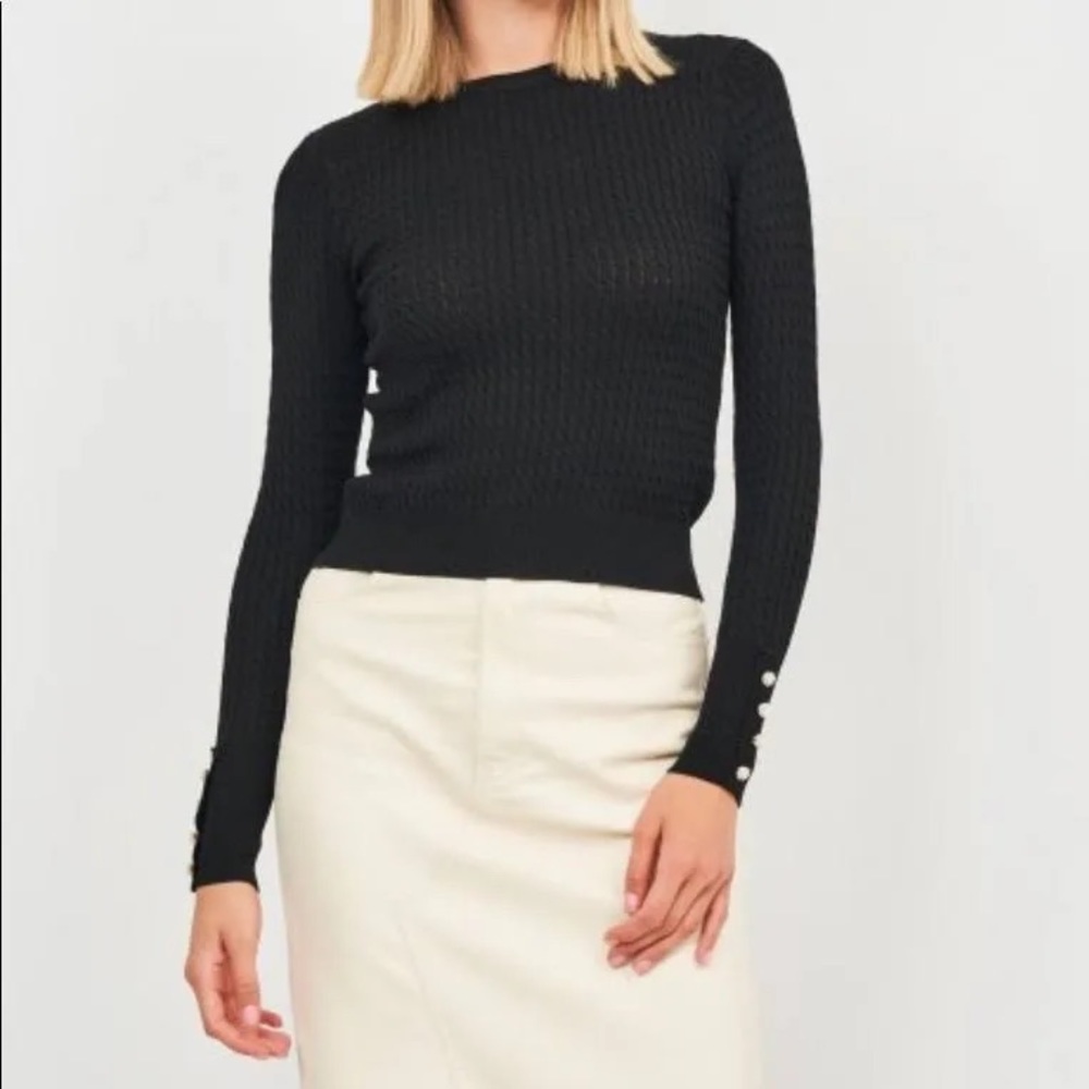 ZARA blouse long sleeve for women size S color black like new